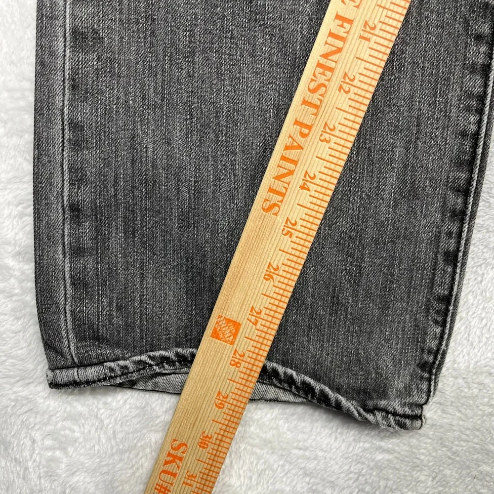 Levi's 501 Original Jeans Men's Gray‎ Denim Classic Straight Button Fly - 37x28